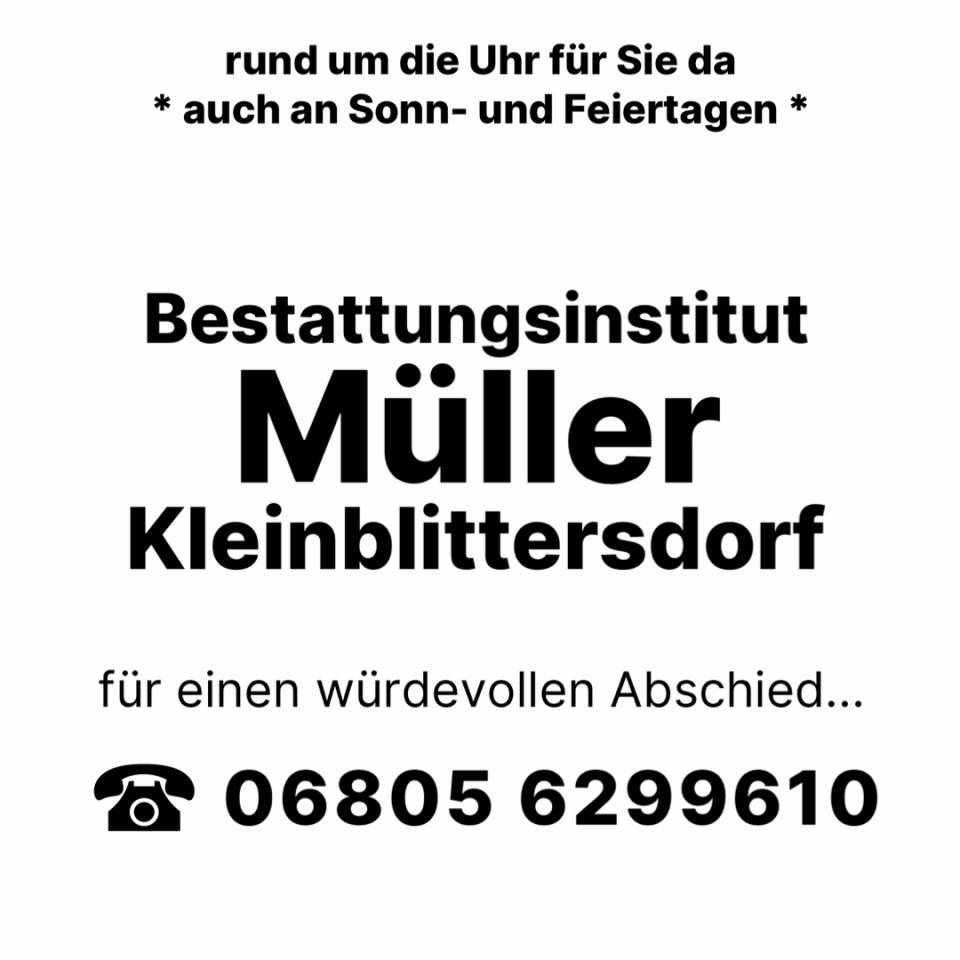 Bestatter Kleinblittersdorf